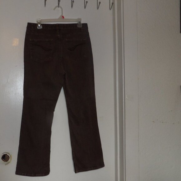 Denim&Co Denim - Dia & Co Brown High Rise Mom Jeans Sz 12P